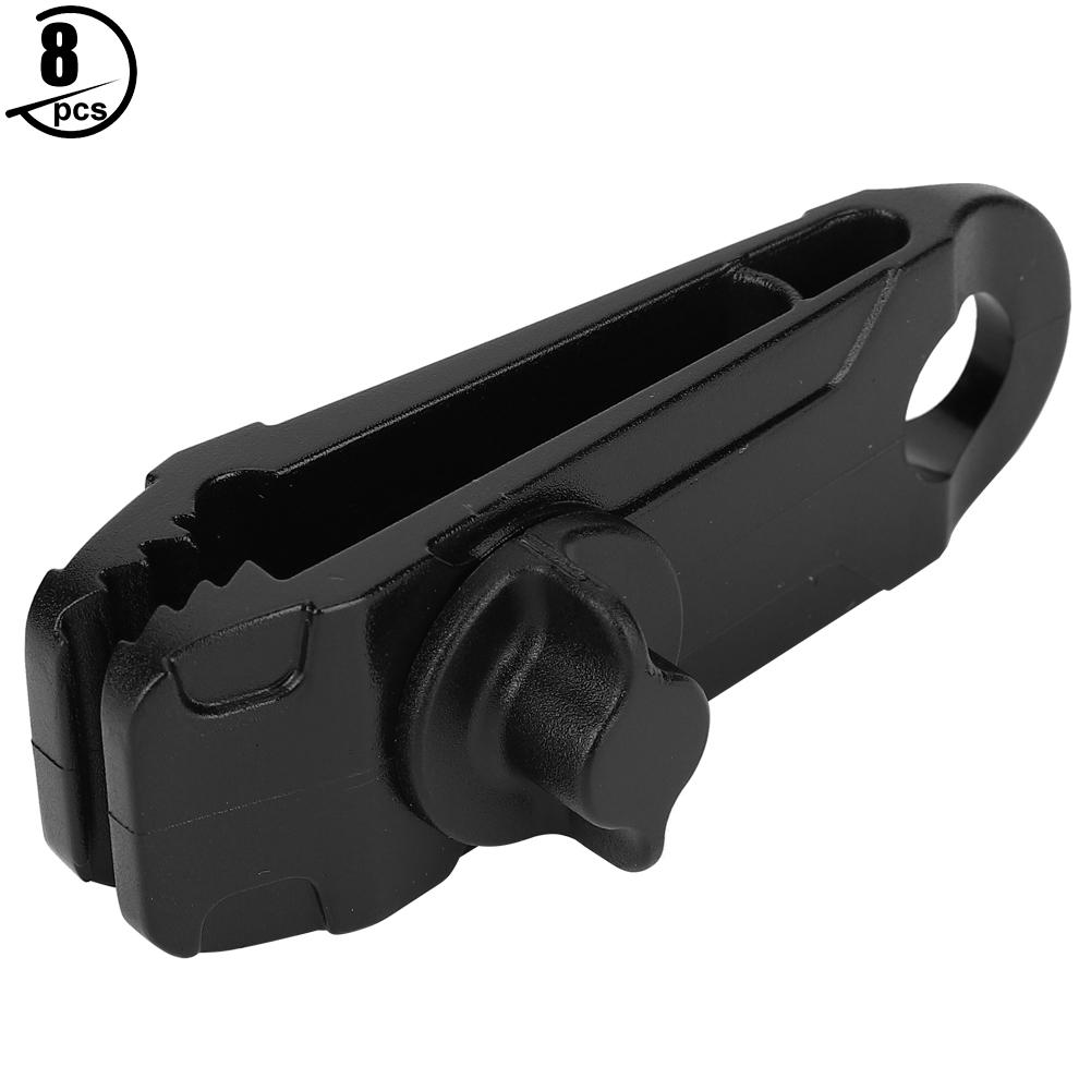 8Pcs Outdoor Camping Plastic Tent Clip Camping Canopy Awnings Wind Rope Clamp Windproof with Barb