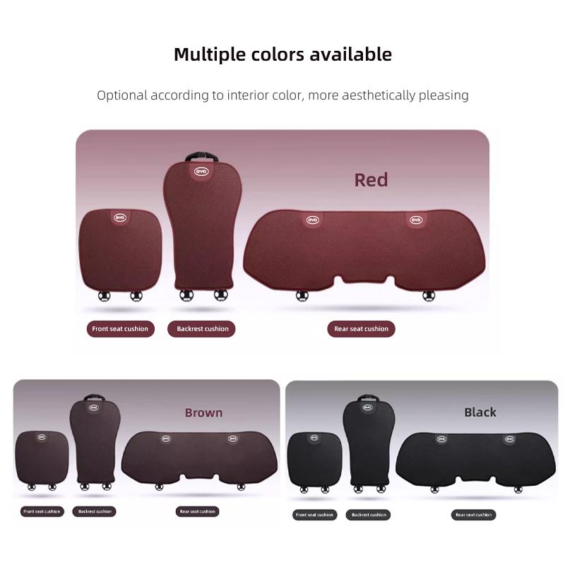 Car Seat Pad Backrest Mat Ice Silk Flax Seat Cushion Covers For BYD Tang F3 E6 Atto3 Yuan Plus Song Max F0 G3 I3 Ea1 Dmi 2din
