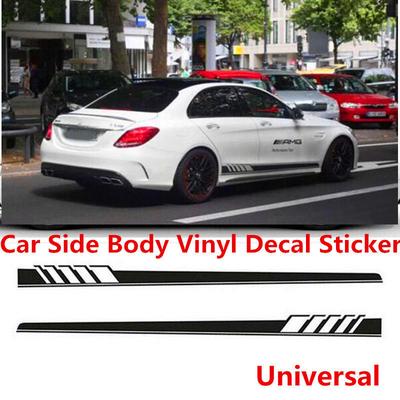 2x Car Racing Stripe Lower Door Panel Decals for LAVIDA Vinyl Side Sticker