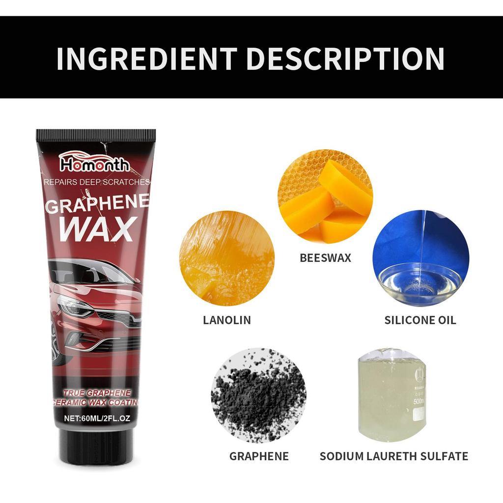 60ml Auto Kratzer Reparatur Wachs Autolack Reparatur Tiefer Kratzer Kratzer Graphen Wachs Renovierung Autowachs