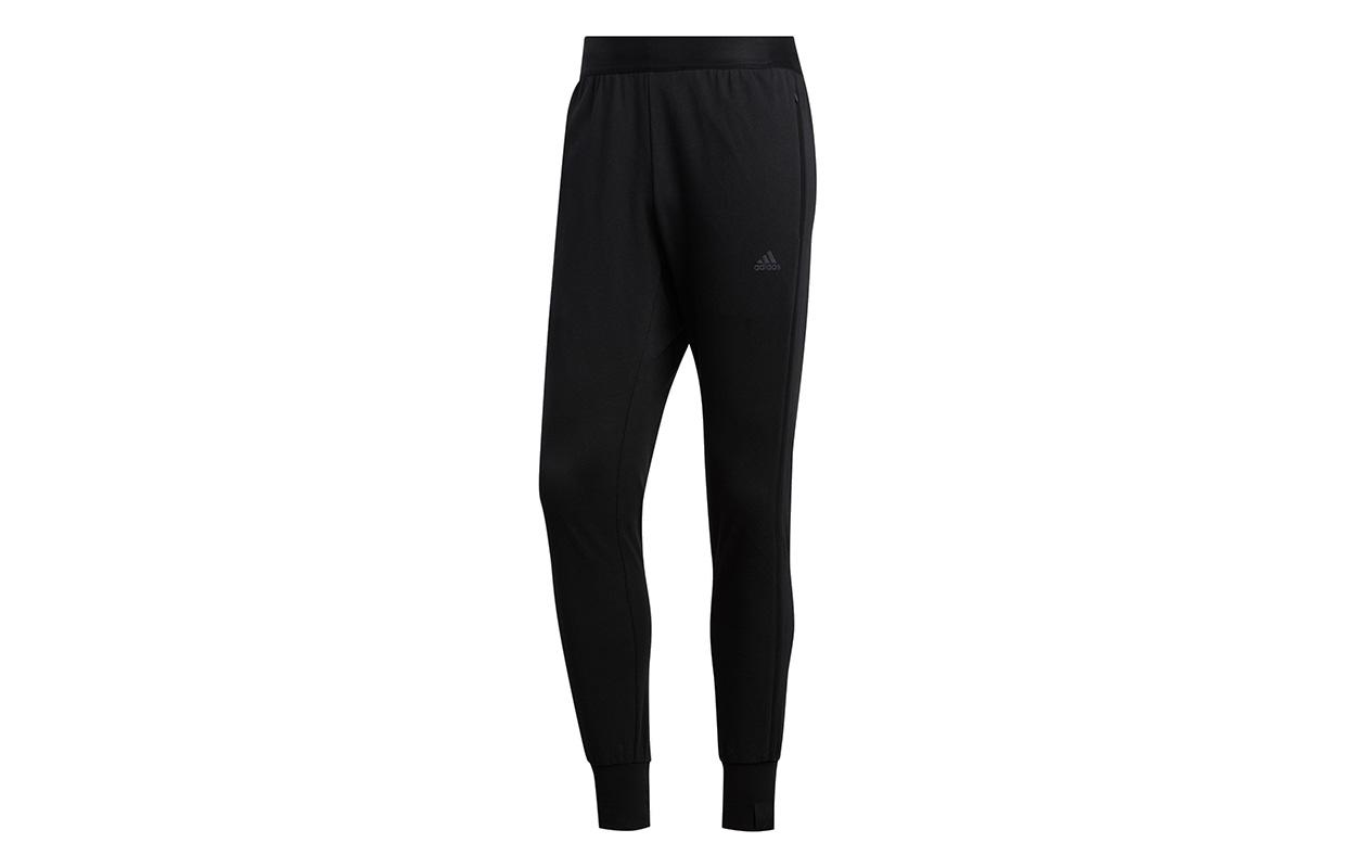 Adidas Knitted Sweatpants Men s Black Moderate Cuffed Pants FT2764 S