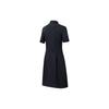 Anta Training Series Solid Color Breathable Comfortable Versatile Short Sleeve Dress Women Dresses Basic-Black 162427203-3
