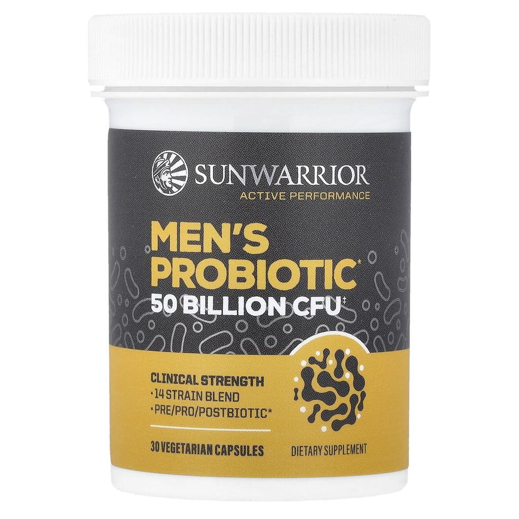 Sunwarrior, Men's Probiotic, 30 Veggie Capsules