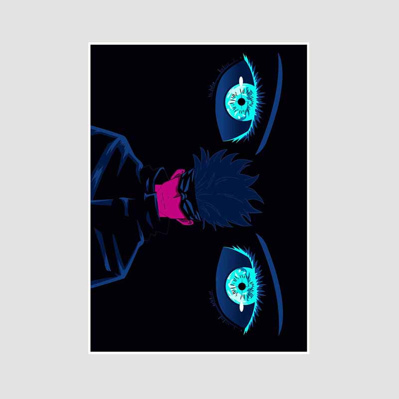 Anime Jujutsu Kaisen Posters Aesthetic White Paper Satoru Gojo Nobara Kugisaki Poster Wall Art Painting Study Home Decor Room Bar Decoration Pictures