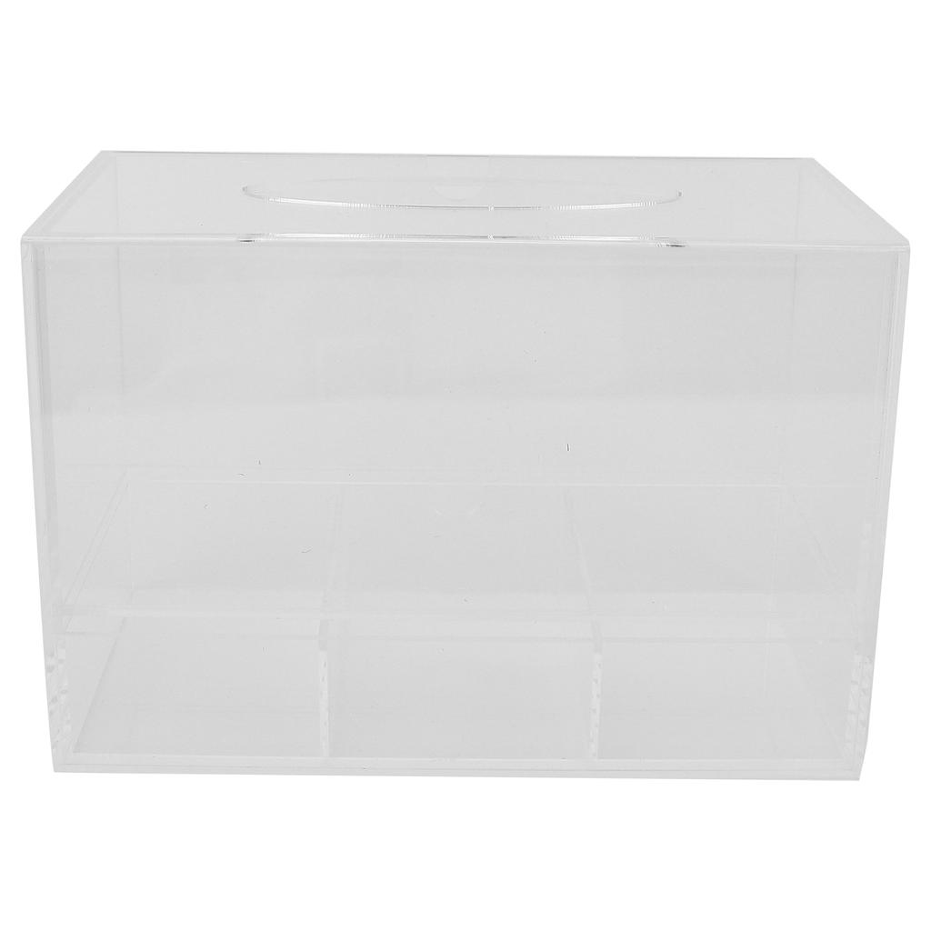 Transparent Acrylic Tissue Storage Box Eyelash Extension Cosmetic Storage Box with Drawer