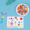 1000pcs Geometric Figure Foam EVA Stickers Self-Adhesive Crafts Arts Making  DIY Crafts Arts Making