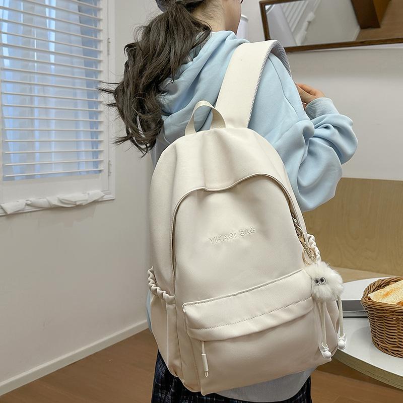 New Elementary School Student Schoolbag for Girls Junior High School Students with High Looks Letter Backpack