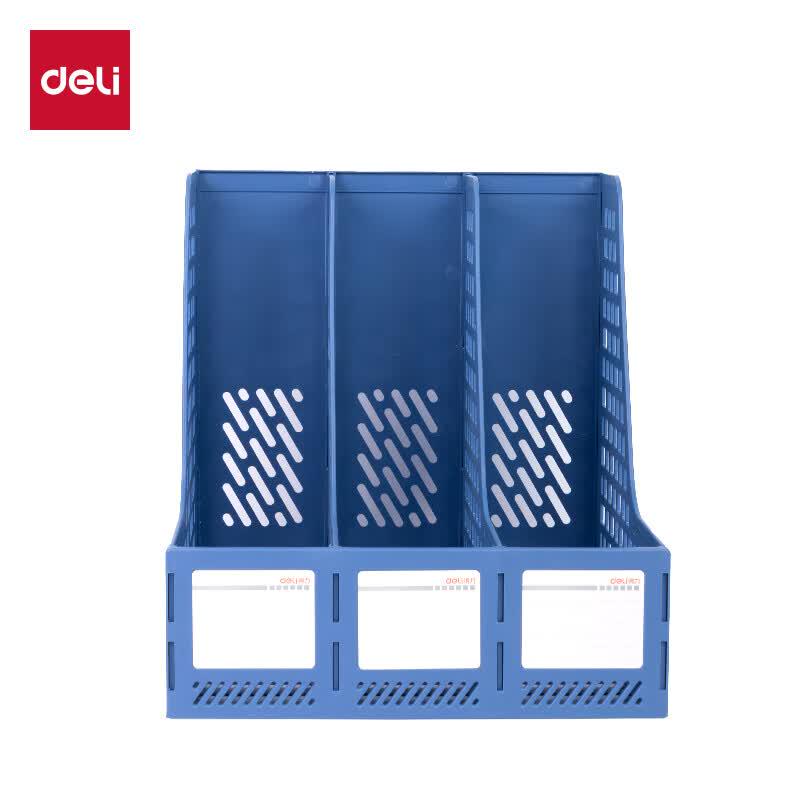 Deli 3-Tier Blue Mesh Desktop File Holder