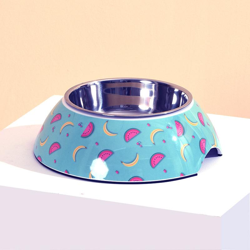 Durable Anti-Tip Stainless Steel Double-Layer Dog Bowl