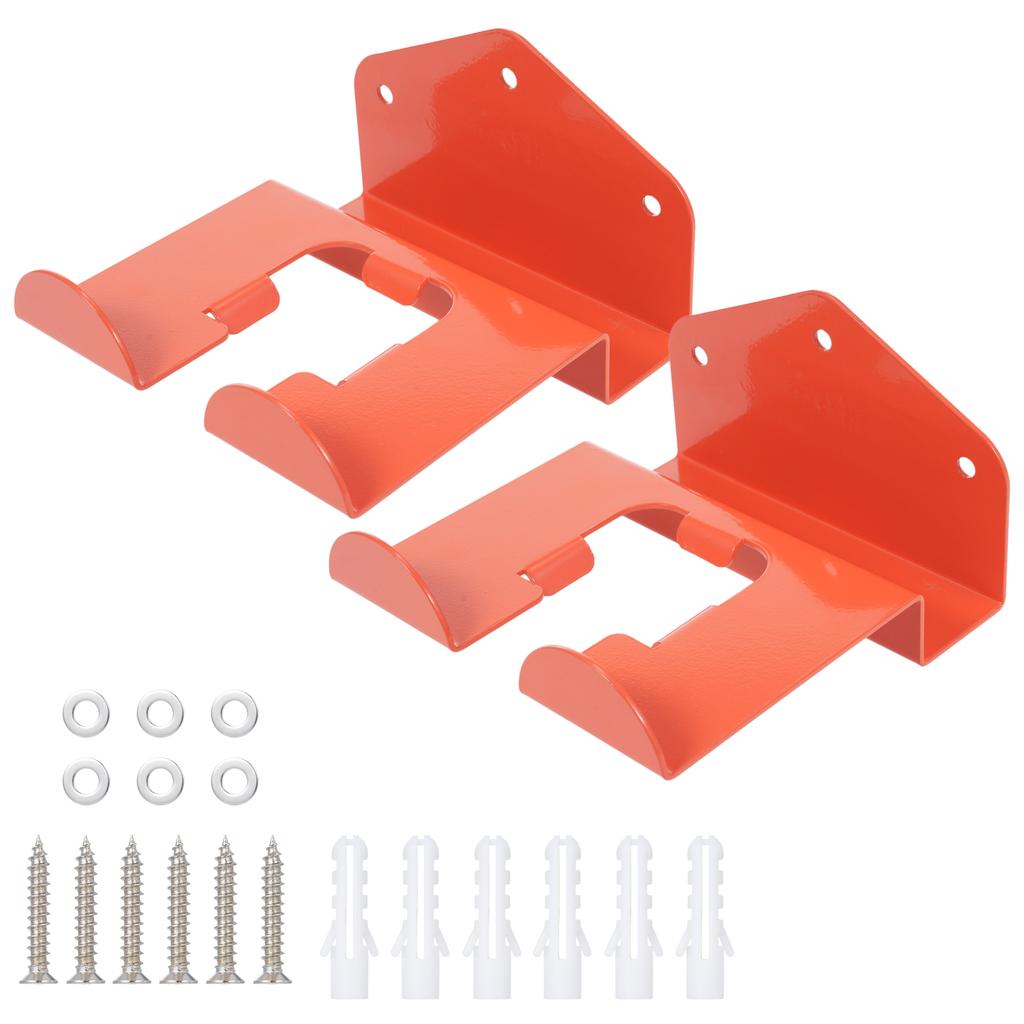 2PCS Weed Eater Hanger, Heavy Duty Wall Mounted Hanging Shelf for Grass Trimmer, Garden Tools