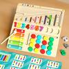 Magnetic Wooden Interactive Puzzle Board Kids Hand Eye Coordination Education