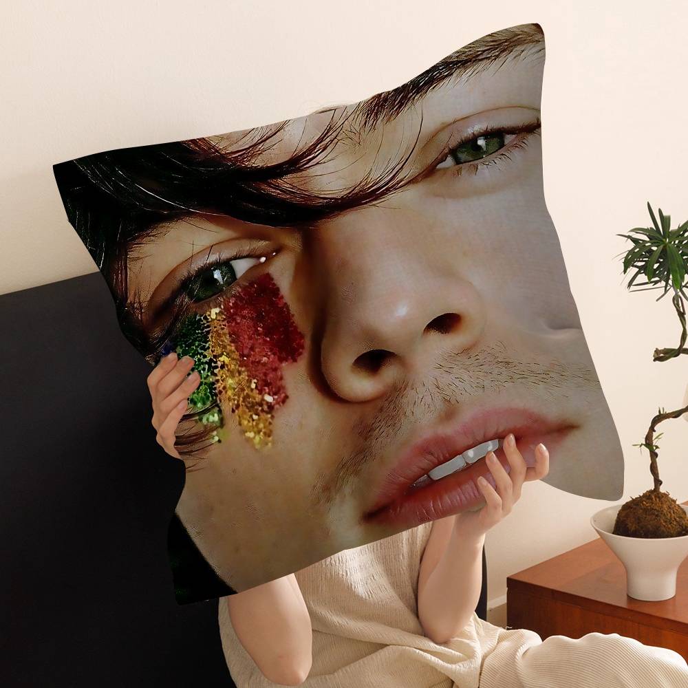 

H-Harry E-Edward S-Styles Cushion Cover Car Throw Pillow Case For Sofa Car Christmas Gift 40x40cm 45x45cm 12x12Inch