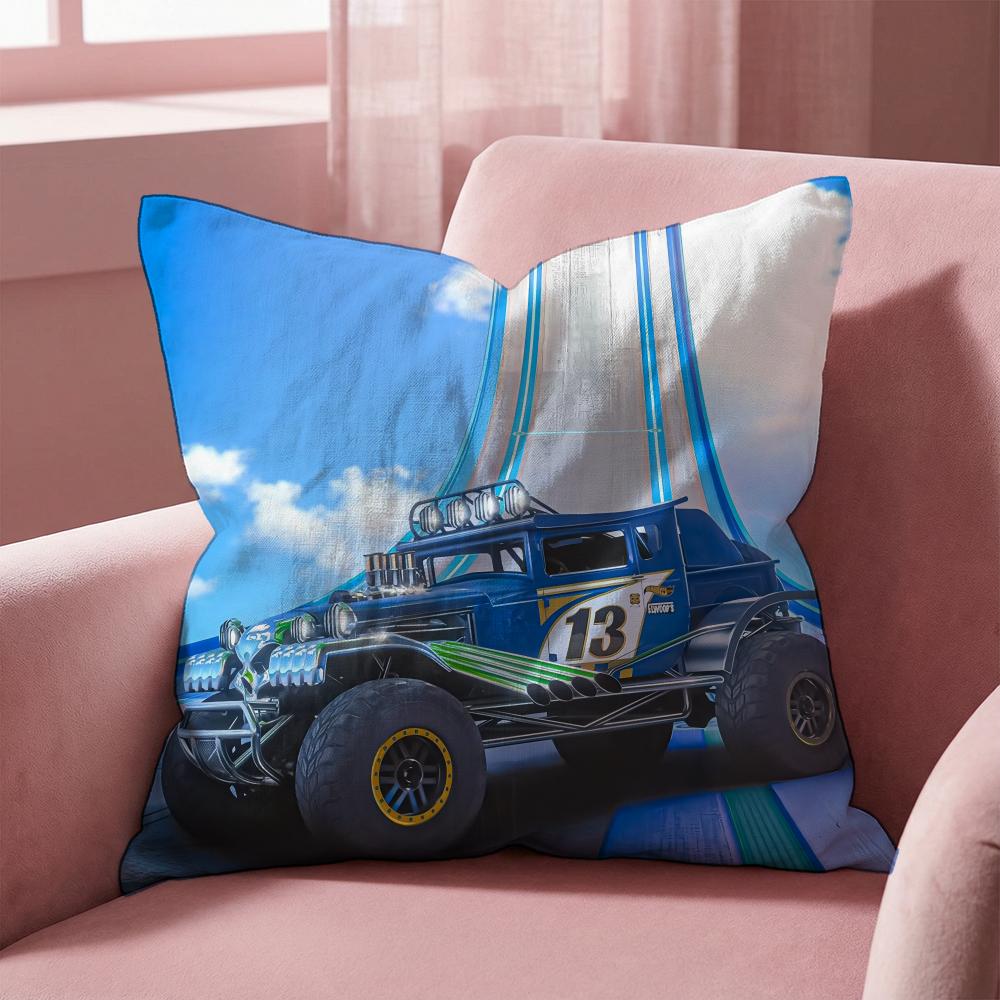 HOT Games F-ForzaS H-HorizonS Cushion Cover Multi-Scene Pillow Cover for Home & Car - Reversible, Soft & Durable for Daily Use