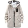 Trench Coat Men'S Season Medium And Long Jacket Men'S Hooded Jacket Casual Versatile Men'S Clothing