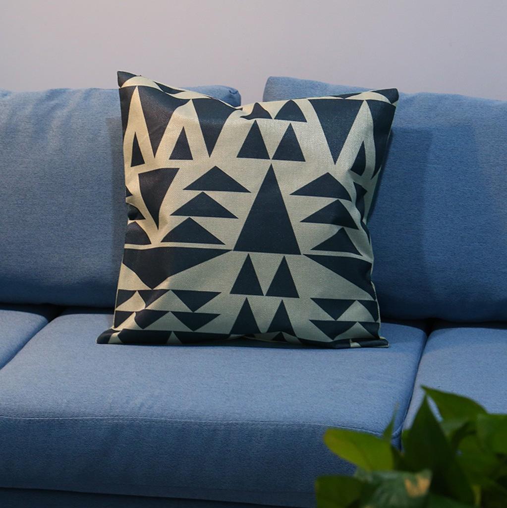Mustard Pillow Case Yellow Geometric Fall Cushion Cover Decorative