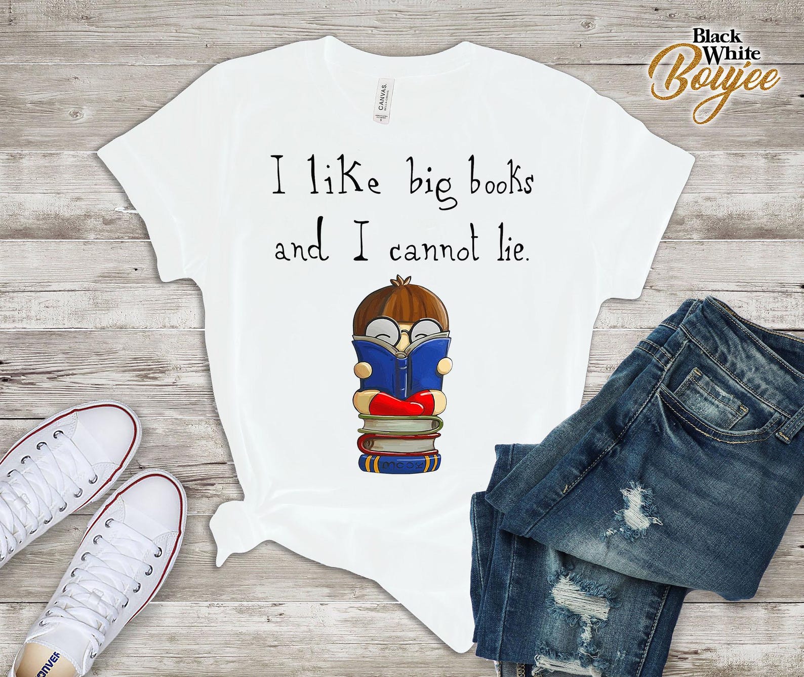 I Like Big Books T-shirt – For the Book Lover in You M