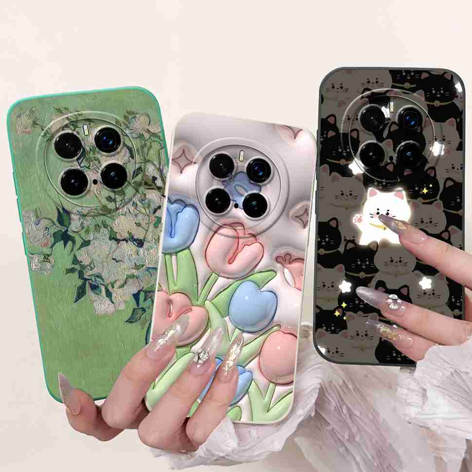 For Honor Magic7 Pro Case PTP-N49 Luxury Painted Cover Soft Silicone Phone Case For Honor Magic7 Magic 7 Pro Cover Funda Housing