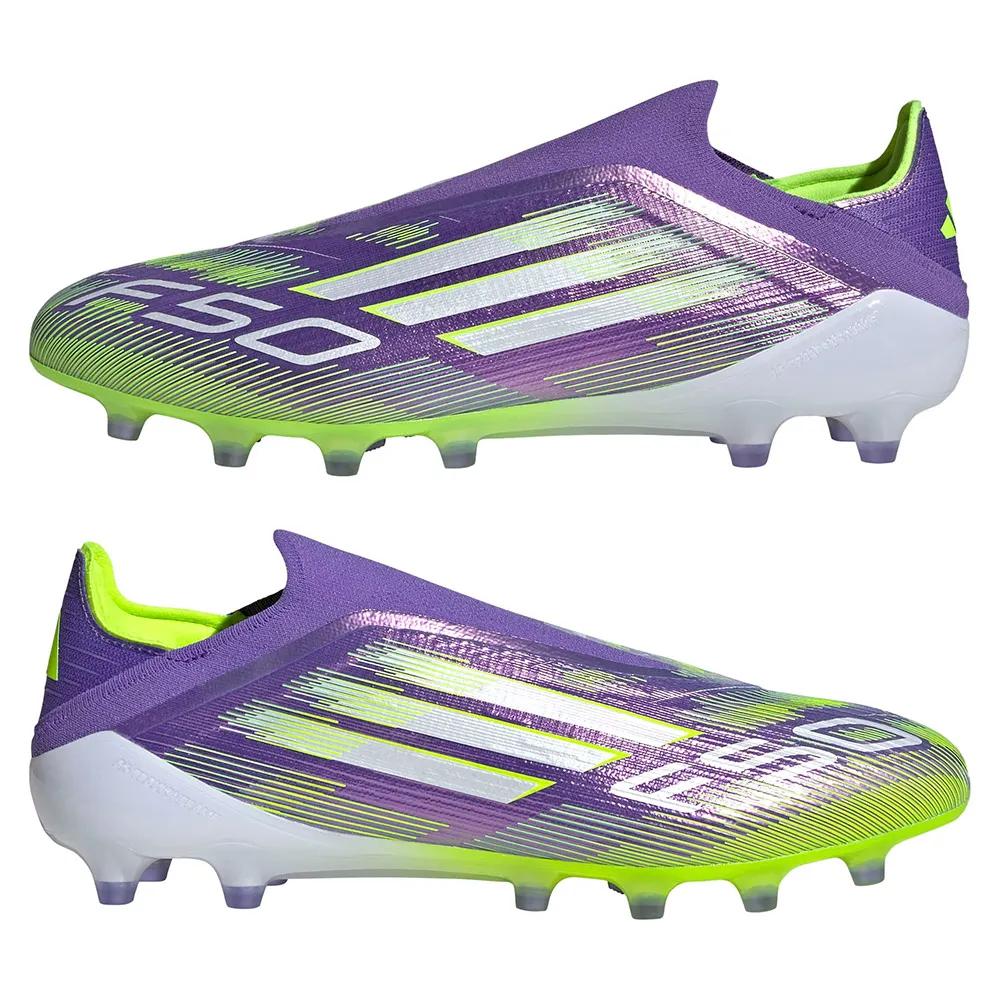 Adidas f50 elite soccer shoes laceless purple