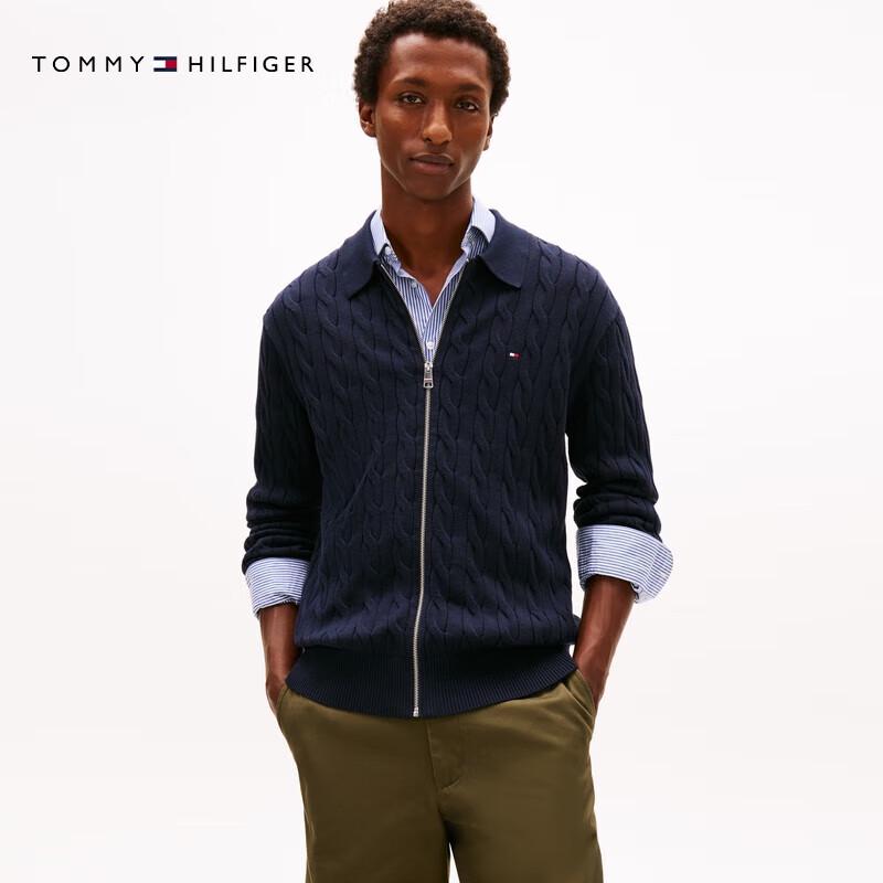 

Tommy Hilfiger Cable Knit Zip-Up Cardigan M