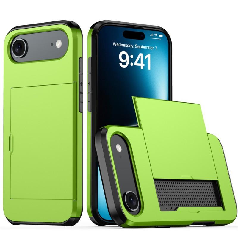 

Suitable 17Air Phone Case Slide Card 15/14Pro 2-in-1 Drop Resistance Protective IPhone16 iPhone 13 6.1-inch зелений