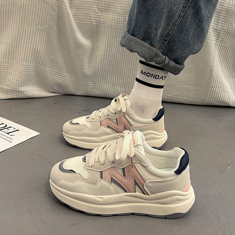 

Dad Shoes Girl 2025 New Spring and Autumn Women s Shoes Versatile Thick-soled Explosive Xiaobai Cute Breathable Casual Sneakers 35