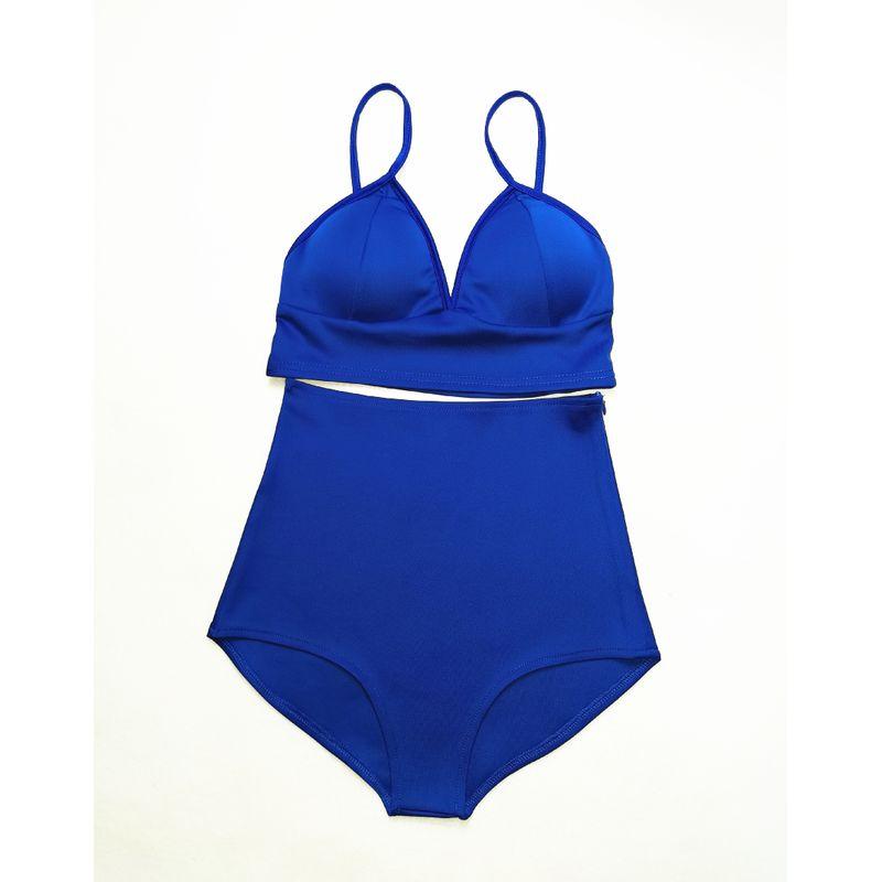 

Корейский танец Женская команда Шикарный модный костюм Костюм DS Blue chest wrap + shorts S