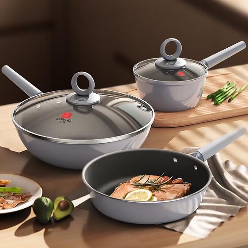 Sanhe 0-Coating 3-Piece Non-Stick Cookware Set