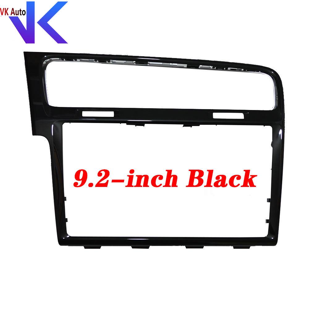 Piano color black For Golf Mk7 Trim 8 "Inch & 9" Inch Screen Bezel For Golf 7 CD Radio Plates Decorative Frame Panel