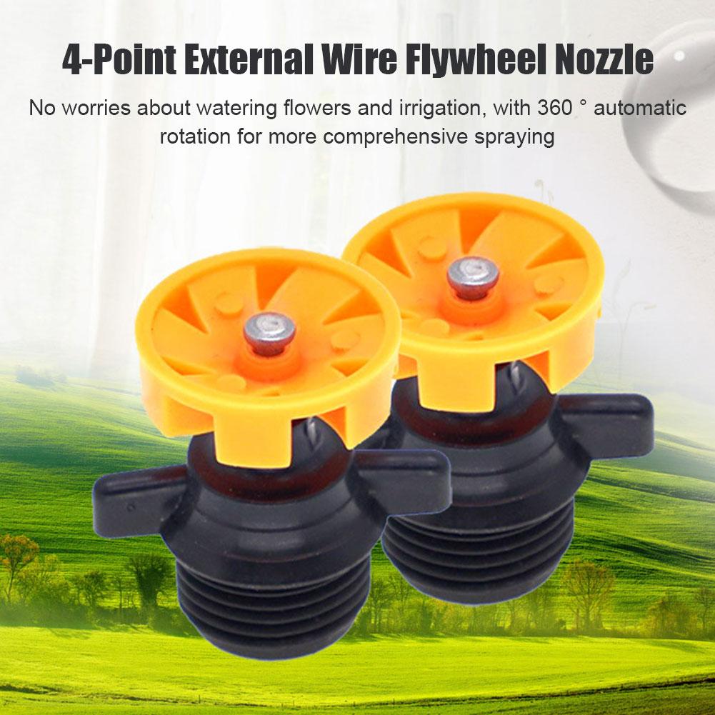 10pcs 1/2Inch Automatic Rotating Sprinkler Heads Micro Sprinkler 360 Degree Rotation For Garden Irrigation Greening Sprinkl A9O1