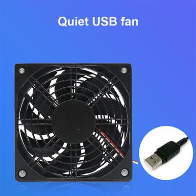 USB Router Fan Cooler DIY PC Cooler TV Box Wireless Quiet DC 5V 120mm Fan 120x25x12cm Protective Mesh with Screws