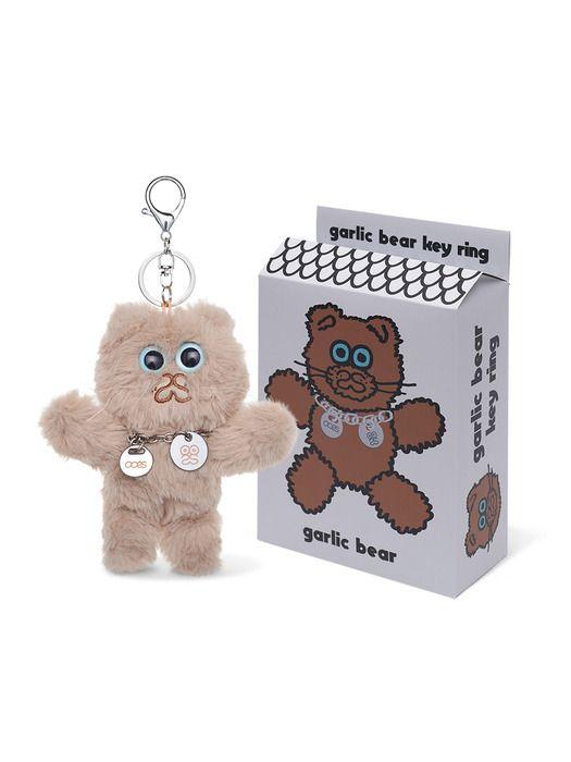 

STUDIO SOCKSTOP OOSS Garlic Bear Keychain Beige BEIGE