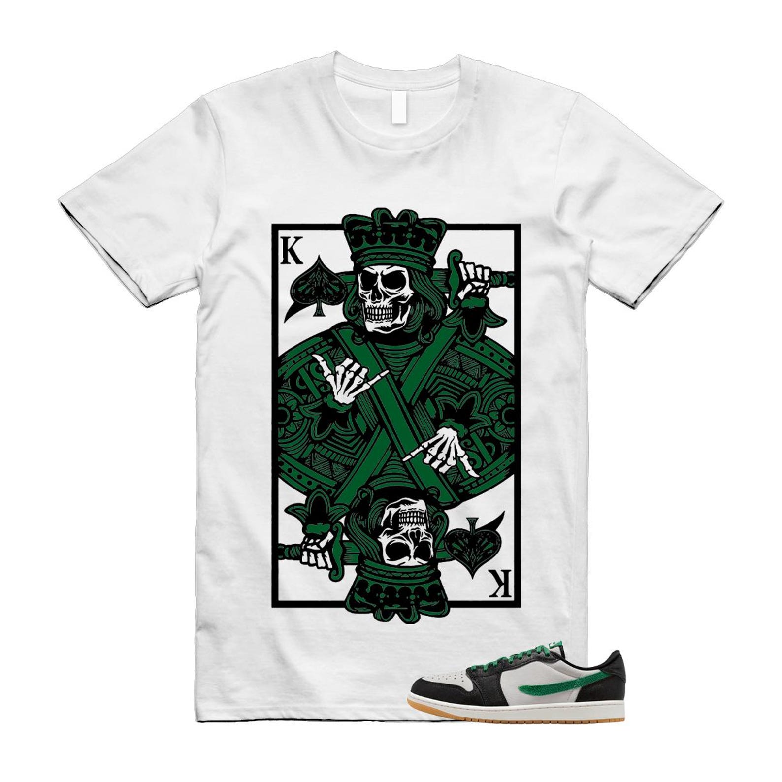 1 Phantom Pine Green White Black Low OG T Shirt Match KC 3XL