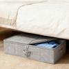 2pcs Under Bed Storage Box 10cm High Ultra-thin Clothes Organizer Dustproof Folding Bedroom Cloth Organizer Blanket Storage Bin