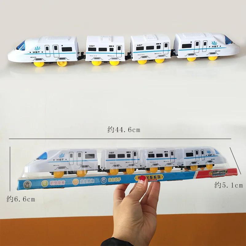 Electric Simulation High Speed Railway Toy Automatic Rotation Train Model Educational Toys For Kids Birthdays Christmas Gift