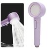 Filtered Shower Head Pressure Adjustable Multi Flowing Modes Anti Plugging Rain Showerhead Violet