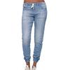 Damen Elastische Taille Jogger Jeans Lockerer Schnitt Skinny Denim Hose Gewaschen Streetwear Lässige Hose Für Frühling Übergröße