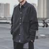 Men’s Autumn Corduroy Long Sleeve Casual Shirt Jacket - Japanese Style, Trendy and Loose Fit for Fall and Winter.