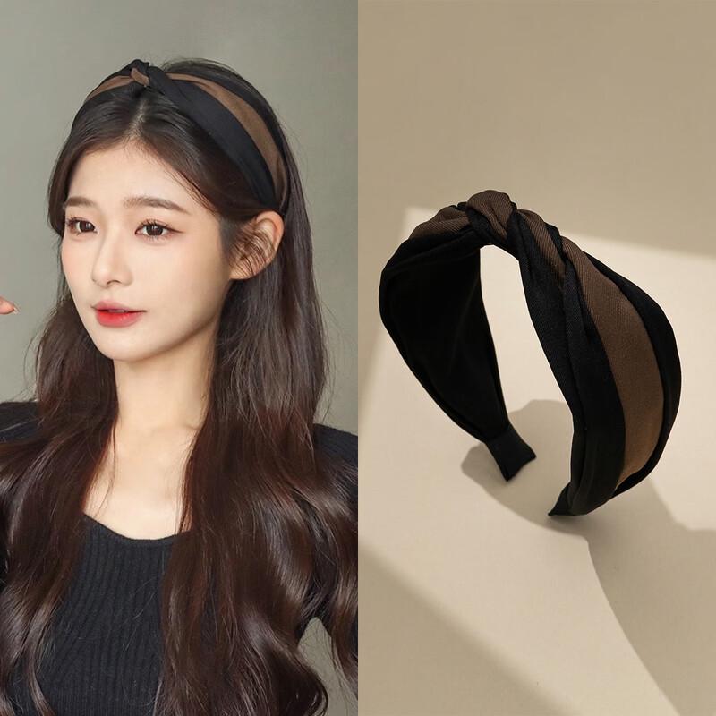 CHIMERA Elegant Color Block Wide Headband One Size