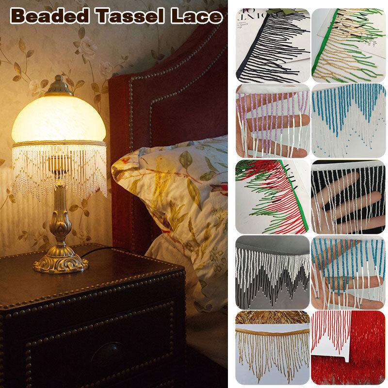 45x14cm Beaded Rhinestone Fringe Tassel Trim Crystal Diamond Chain Curtain Edges DIY Ress Tassel Fringe Trim Decoration