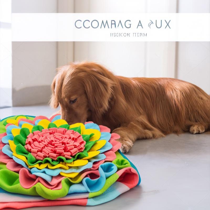 Dog Snuffle Mat Interactive Slow Feeding Puzzle 1PC Soft Washable Pet Boredom Relief Mat Encourages Natural Foraging for All Dogs