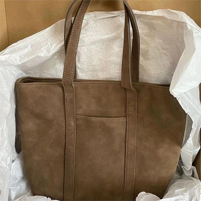 

Сумки летние универсальные премиум-класса Sense Niche из оленьей кожи простые, вместительные, для поездок на работу, ручные, через плечо, женская сумка коричневый