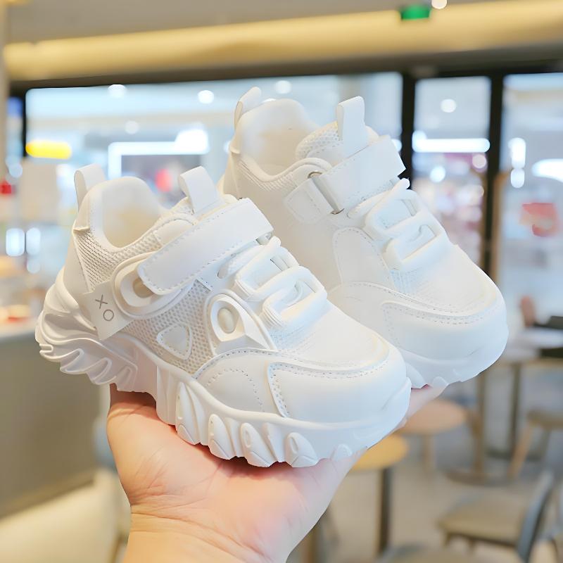 

Children s sports shoes, white shoes, casual panda shoes, soft-soled baby daddy shoes 27 белый