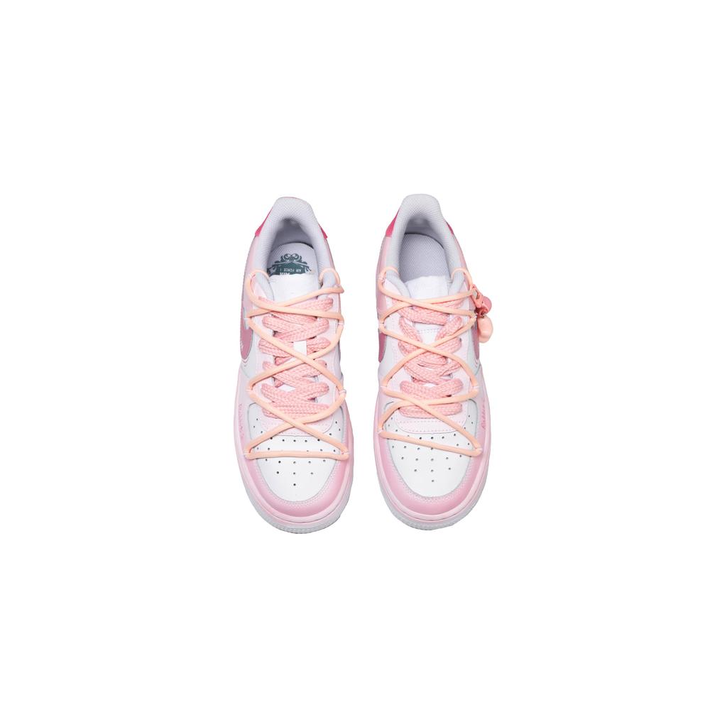 Nike Air Force 1 Pink Wish Cow Leather Slip Resistant Abrasion Resistant Low top Skateboard Shoes Unisex Pink CW2288-111(Team726-)