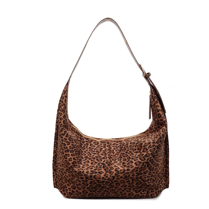 2025 New Leopard Print Versatile Women's Shoulder Bag - Casual, Stylish, Large Capacity Handbag