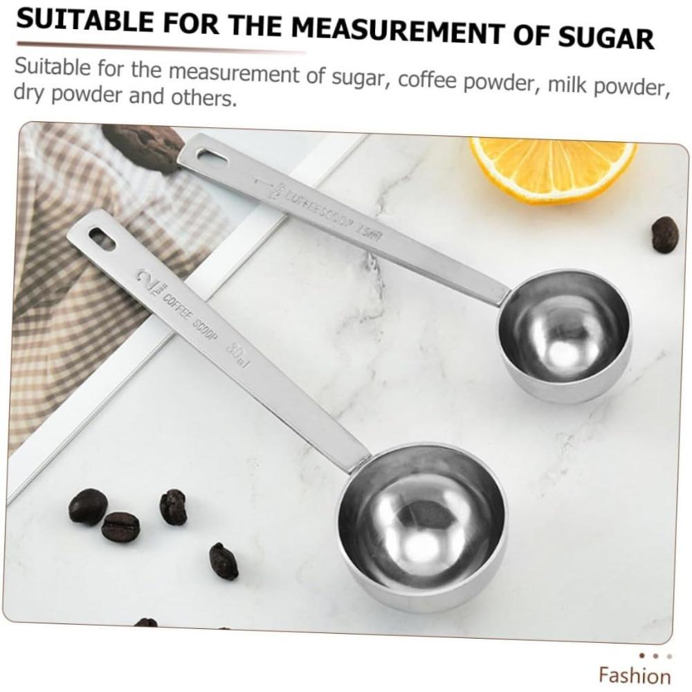 Coffee Scoop Stainless Steel Measuring Spoon Tablespoon Coffee Spoons for Coffee Milk Fruit Powder Kitchen Utensils