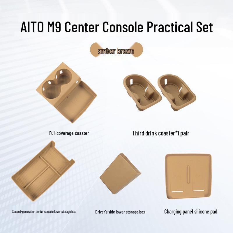 AITO M9 Silicone Anti-slip Wireless Charging Pad for Car Interior Modification