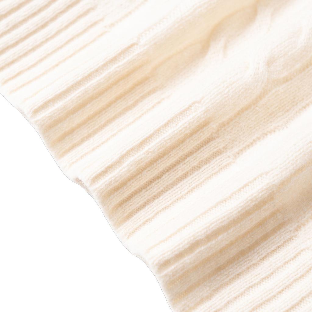 Polo Ralph Lauren FW21 Chunky Knit Logo Embroidered Pullover Sweater Men Sweater White 710719546001