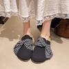 [Ushilai] Thick-bottomed flat-bottomed bag head slippers for women's 2025 summer new non-slip Boken semi-slippers