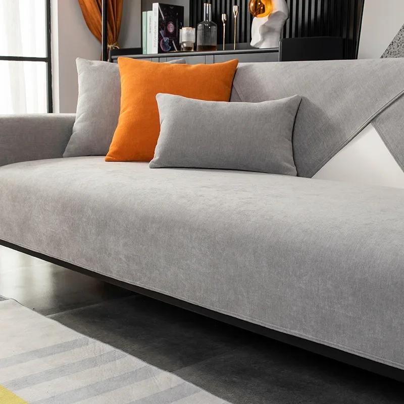 

Подушка для дивана Four Seasons Universal Chenille Cushion Cloth Leather Sofa Non-Slip Backrest Handrest Towel 70x70