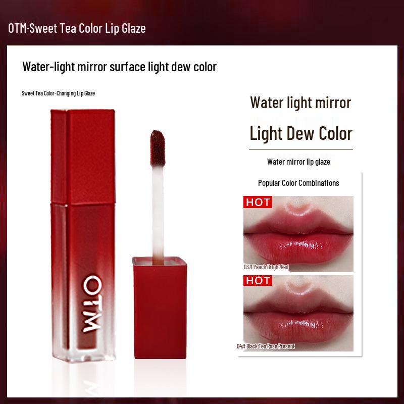 Water Light Lip Glaze: Versatile, Long-lasting, Waterproof, Non-staining, Pigmented Lip Gloss